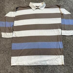 Vintage 80s Panama Jill Polo preppy collared long sleeve‎ shirt